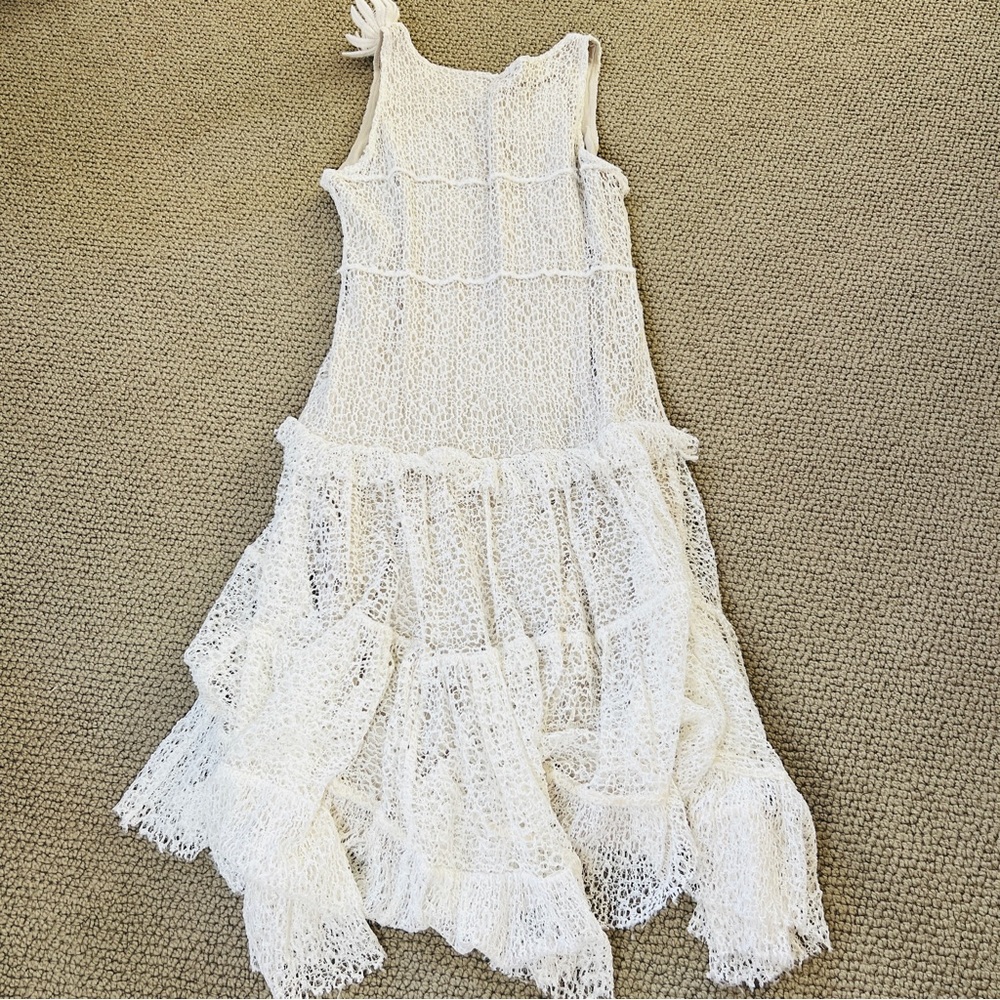 Rinascimento Dolce Vita Ivory Lace Women’s Dress with Floral Accents - Picture 5 of 6